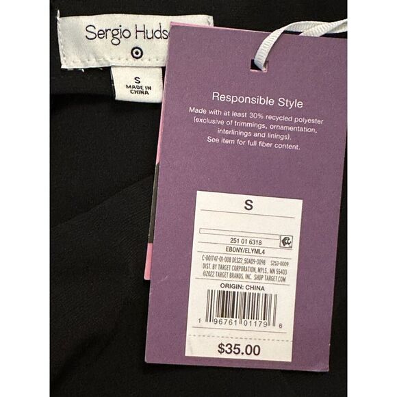 Sergio Hudson x Target Black Midi Skirt with Slit Size Small NWT! - Picture 3 of 3